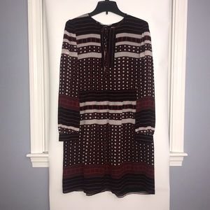 Loft Outlet Geometric Patterned Dress